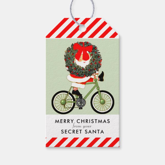 Secret Santa ideas Geschenketiketts Geschenkanhänger (Vorderseite)