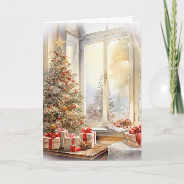 Secret Santa Merry Weihnachten Karte (Vorderseite)