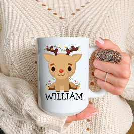 Secret Santa Reindeer Funny Christmas Kaffee Tasse