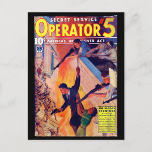 Secret Service Operator 5 - Nov-Dec 1937a_Pulp Art Postkarte