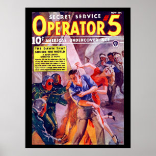 Secret Service Operator 5 - Nov-Dec 1938a_Pulp Art Poster