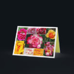 Secret Sister Happy Birthday Rose Collage Gelb Karte<br><div class="desc">Diese Collage wunderbarer Rose ist eine wunderschöne Art,  Geburtstagsgrüße zu senden - und diese Rose verblassen nie!</div>