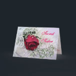 Secret Sister-Rose & Lace für jeden Anlass Karte<br><div class="desc">Diese schöne, delikate Karte wird ein Favorit für Ihre geheime Schwester sein. Benutze die Wörter oder ändere sie für jedes Mitgefühl, das du will. Lassen Sie sich von den passenden Briefmarke besonders verwöhnen. Geben Sie entweder geheime Schwester oder Rose in meine Suchbox in der Mitte meiner rechten Sidebar ein, oder...</div>