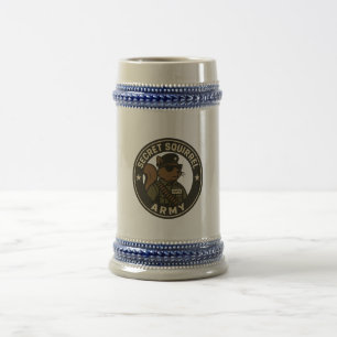 Secret Squirrel Army Stein Bierglas