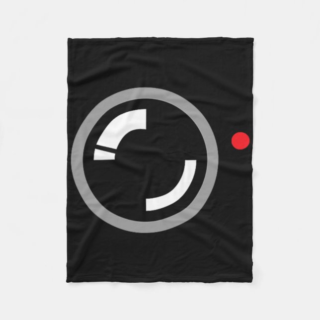 Secret Video Recording Funny Cameraman Halloween C Fleecedecke (Vorderseite)