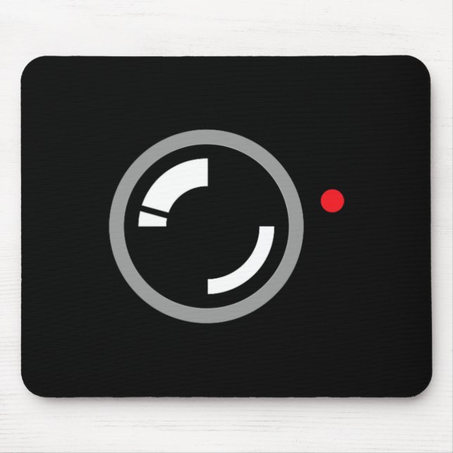 Secret Video Recording Funny Cameraman Halloween C Mousepad (Vorne)