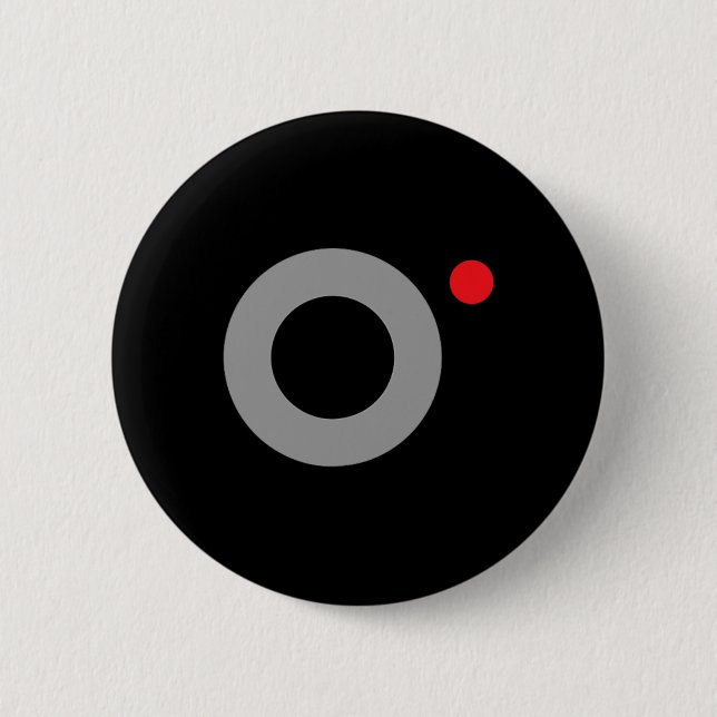 Secret Video Recording Funny Secret Agent Hallowee Button (Vorderseite)