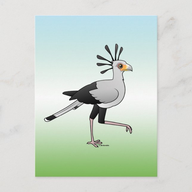 Secretary Bird Postkarte (Vorderseite)