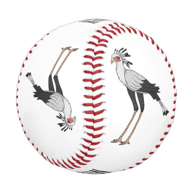 Secretary Cartoon Illustration Baseball (Schrägansicht)