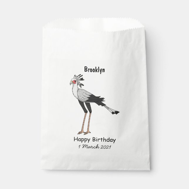 Secretary Cartoon Illustration Geschenktütchen (Vorderseite)