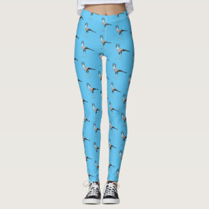 Secretary Cartoon Illustration Leggings