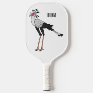 Secretary Cartoon Illustration Pickleball Schläger