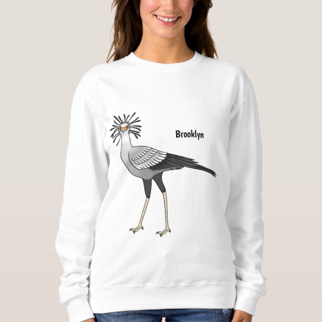 Secretary Cartoon Illustration Sweatshirt (Vorderseite)