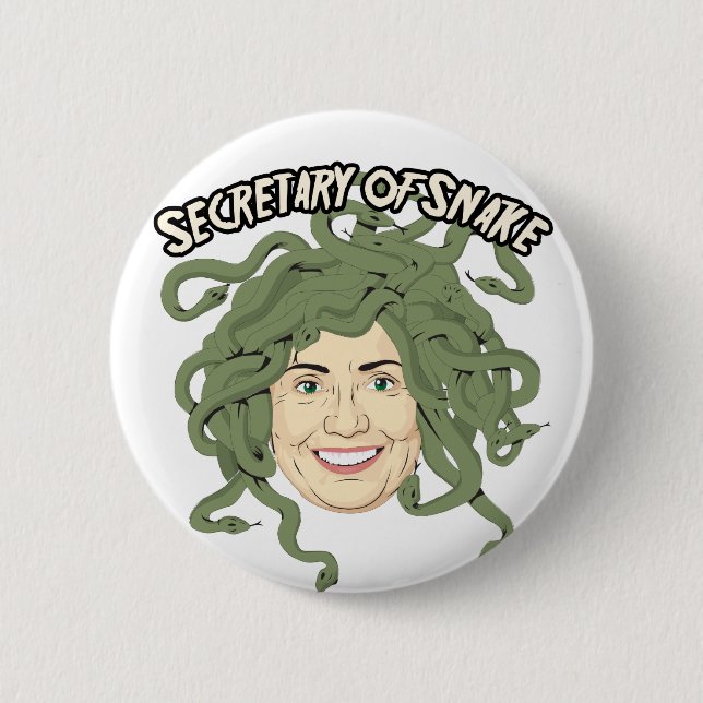 Secretary of Staat oder Snake Hillary Clinton Butt Button (Vorderseite)
