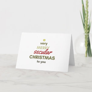 Secular Christmas card for atheists/non-Christians Feiertagskarte