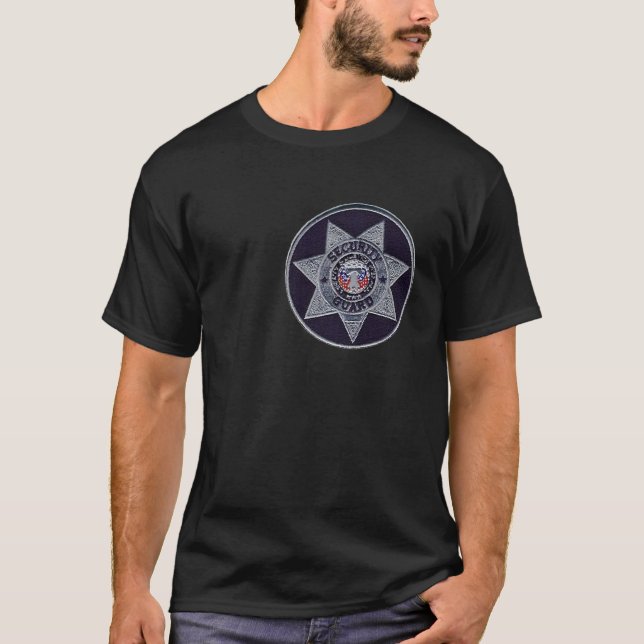 Security Guard Badge Uniforms Costume T-Shirt (Vorderseite)