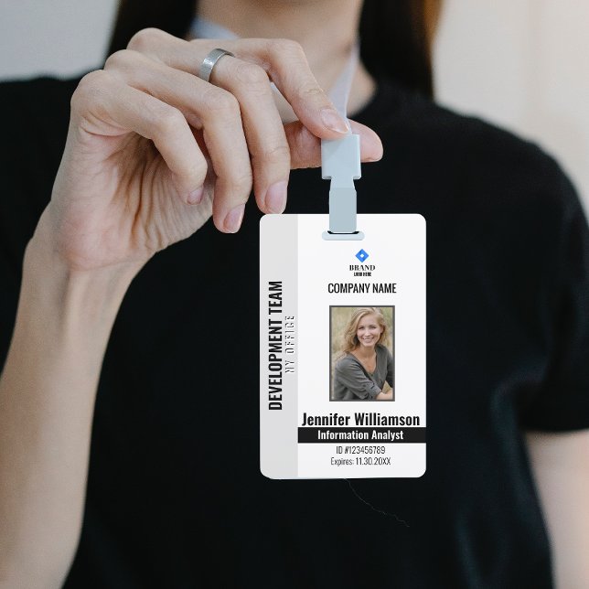 Security QR Code Mitarbeiter Foto-ID für Schwarze  Ausweis (Von Creator hochgeladen)