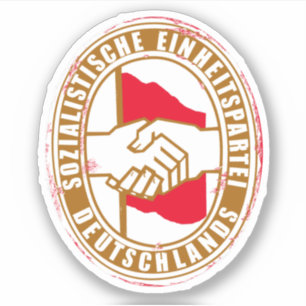 SED VINTAG AUFKLEBER