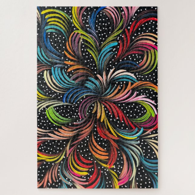 Seded Bush Medicine Dreaming von Selina Numina Puzzle (Vertikal)