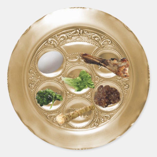 Seder Plate Aufkleber (Vorderseite)