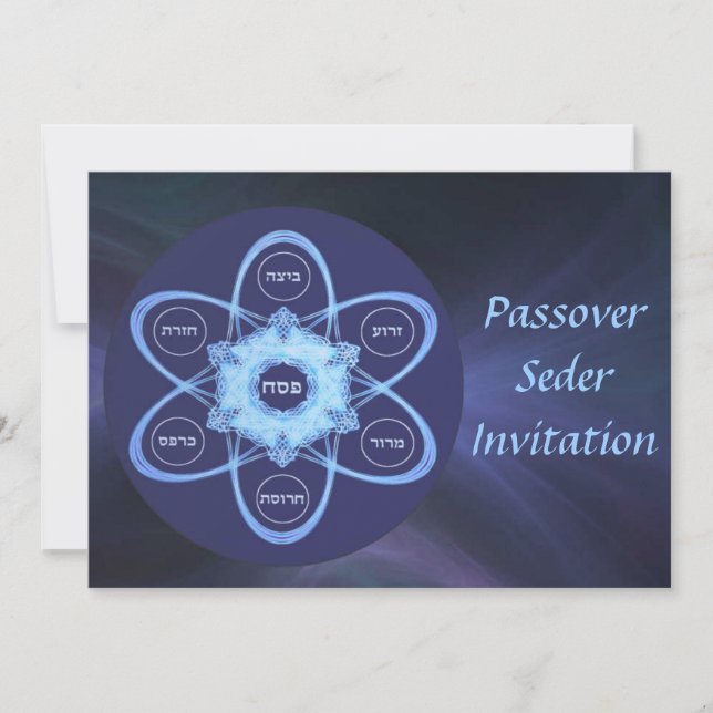 Seder Plate Einladung (Vorderseite)