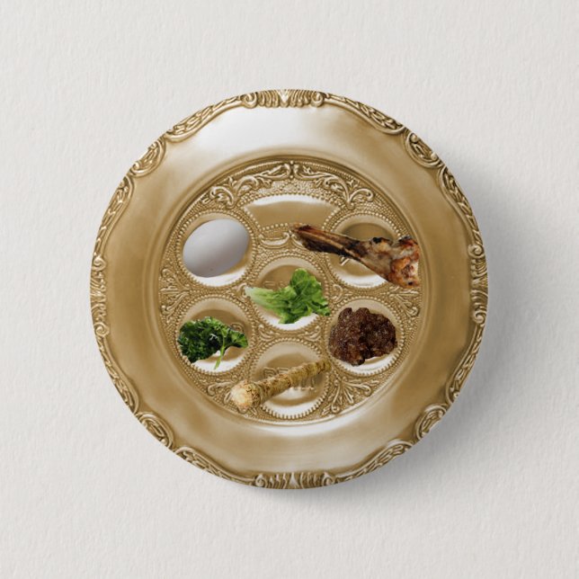 Seder Platte Button (Vorderseite)