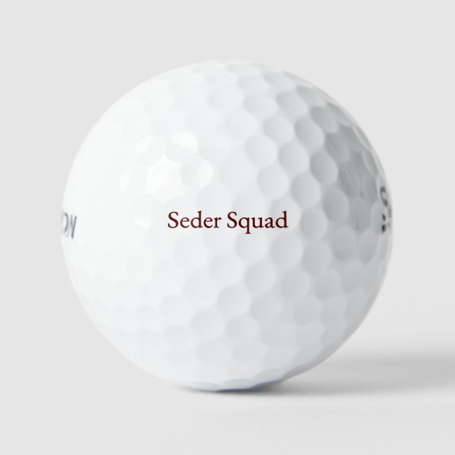 Seder Squad Golf Ball – Jewish Holiday Passover Gi (Vorderseite)
