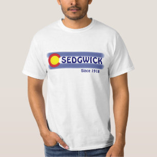 Sedgwick Colorado lokaler Flaggenwert T-Shirt