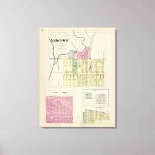 Sedgwick, Jewell Stadt, Omio, Salem, Kansas Leinwanddruck