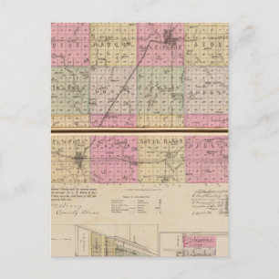 Sedgwick Landkreis, Conway und Belle Plaine, Kansa Postkarte