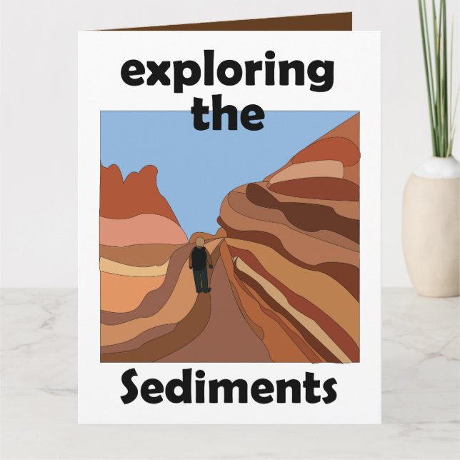 Sedimentgestein Erkundung der Sedimente Wanderer Karte (Vorderseite)