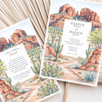 Sedona Arizona Aquarell Wüstenhochzeit