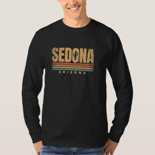 Sedona Arizona AZ Kaktus Wüste Retro Vintage T-Shirt