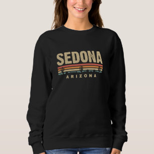 Sedona Arizona AZ Wüste Souvenir Retro Vin Sweatshirt