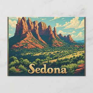 Sedona Arizona Bell Rock Wüstenlandschaft Postkarte