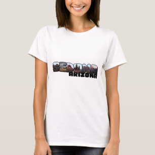 Sedona Arizona Big Letter - Aussicht auf die Berge T-Shirt