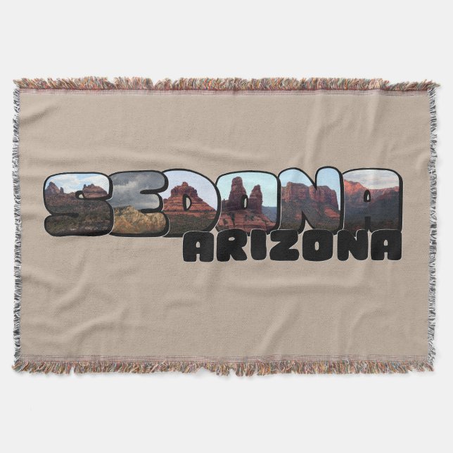 Sedona Arizona Big Letter - Bergblick Decke (Vorderseite)