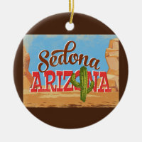 Sedona Arizona Cartoon Wüste Vintage Reisen