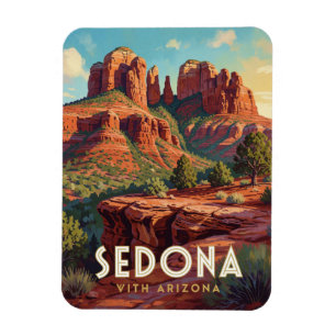Sedona Arizona Cathedral Rock Reise   Magnet