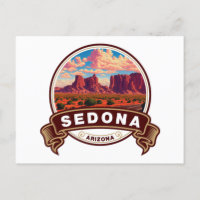 Sedona Arizona Colorful Travel Abzeichen