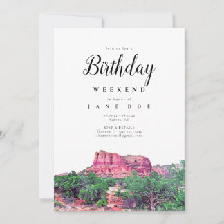 Sedona Arizona Einladung zum Geburtstag