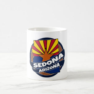 Sedona Arizona-Fahne platzt Kaffee-Tasse Kaffeetasse