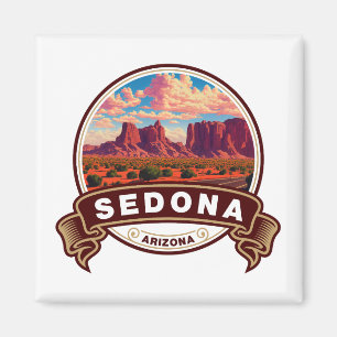 Sedona Arizona Farbige Reiseplakette Magnet