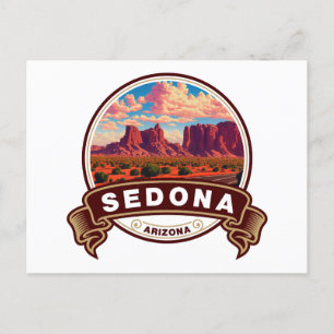 Sedona Arizona Farbige Reiseplakette Postkarte