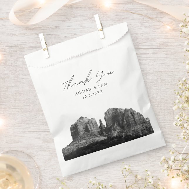 Sedona Arizona Gastgeschenk Hochzeit Foto Vielen D Geschenktütchen (Ausgeschnitten)