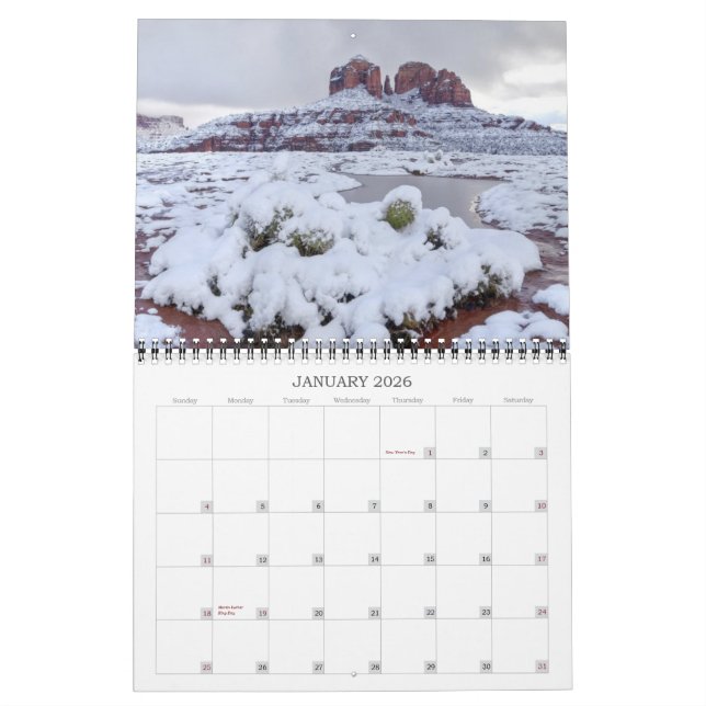 Sedona, Arizona Kalender (Jan 2026)
