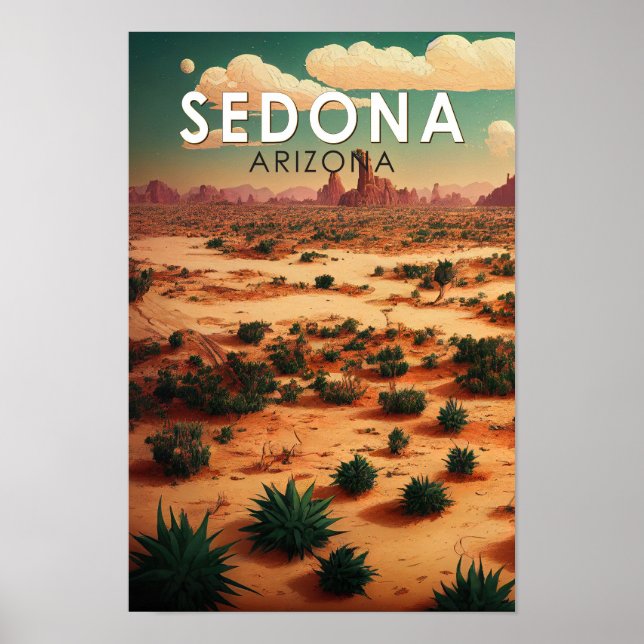 Sedona Arizona Kunstvoll wandern im Valle Verzasca Poster (Vorne)