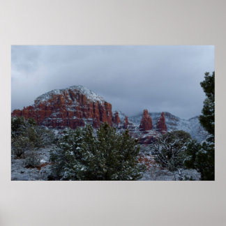 Sedona Arizona mit Schnee 2789 Poster