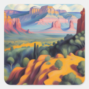 Sedona, Arizona Quadratischer Aufkleber