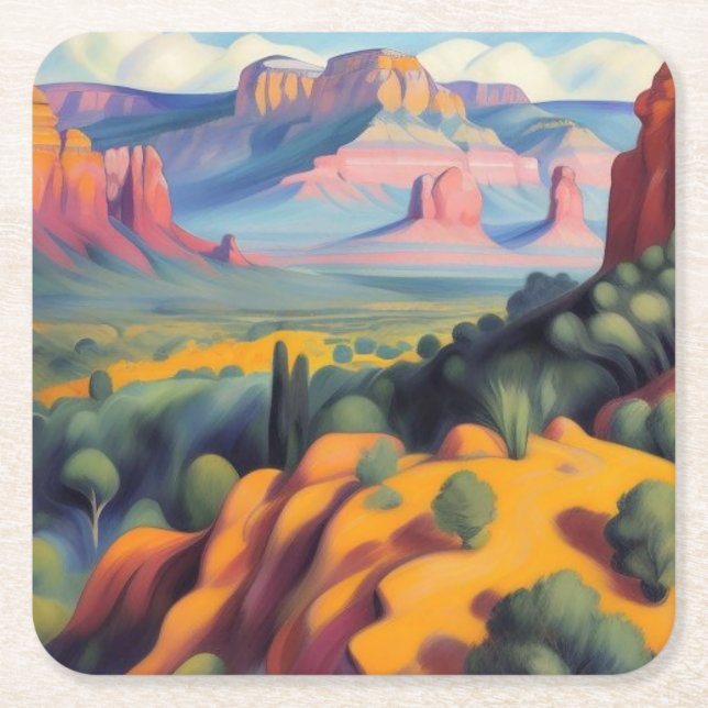 Sedona, Arizona Rechteckiger Pappuntersetzer (Vorderseite)
